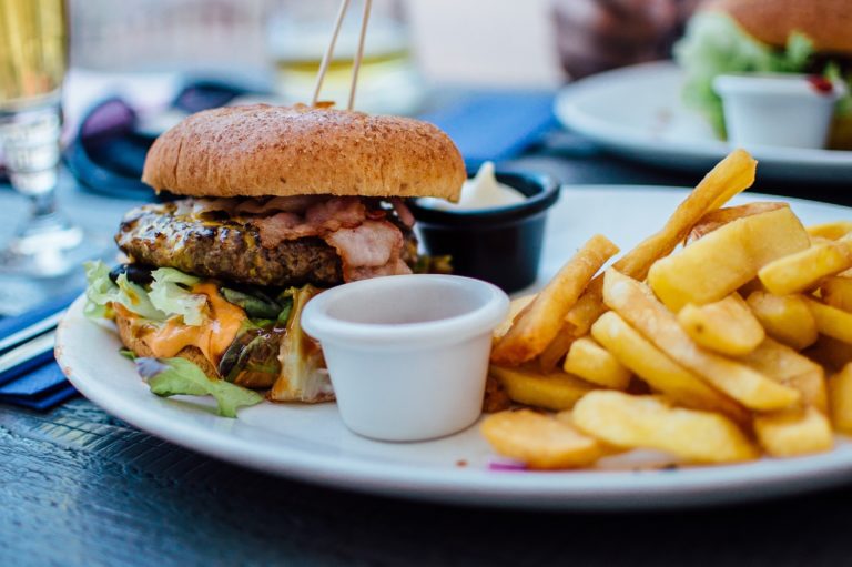 Bacon Cheeseburger with Fries